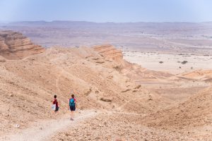 Izrael koniec hikingu na Pustyni Negew