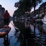 SUPem po kanałach w Amsterdamie