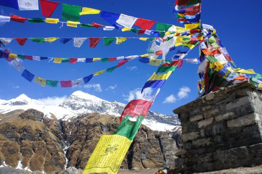 Czorten w Annapurna Base Camp