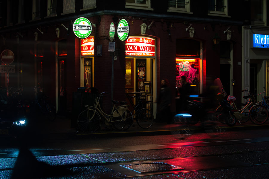 Dzielnica Pijp nocą