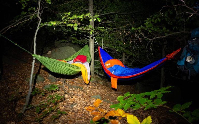 Nocleg w lesie na Ślęży