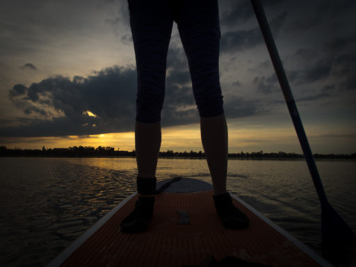 Jezioro Kunickie o zachodzie słońca