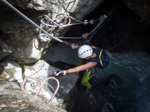 Tyrolka na via ferracie Höllenrachen