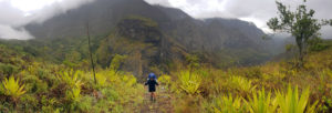 Trekking w deszczu na wyspie Reunion
